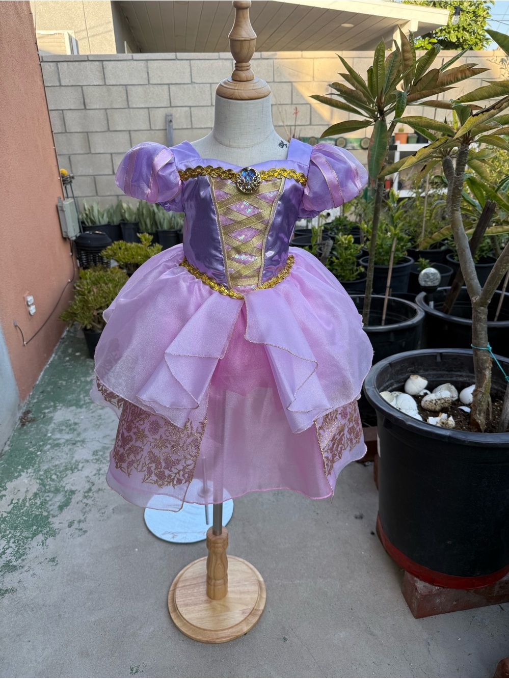 Rapunel Princess Dress-Up Costume for Kids